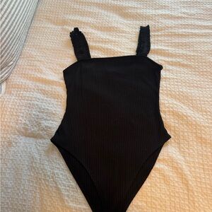 Forever 21 Black Ribbed Top